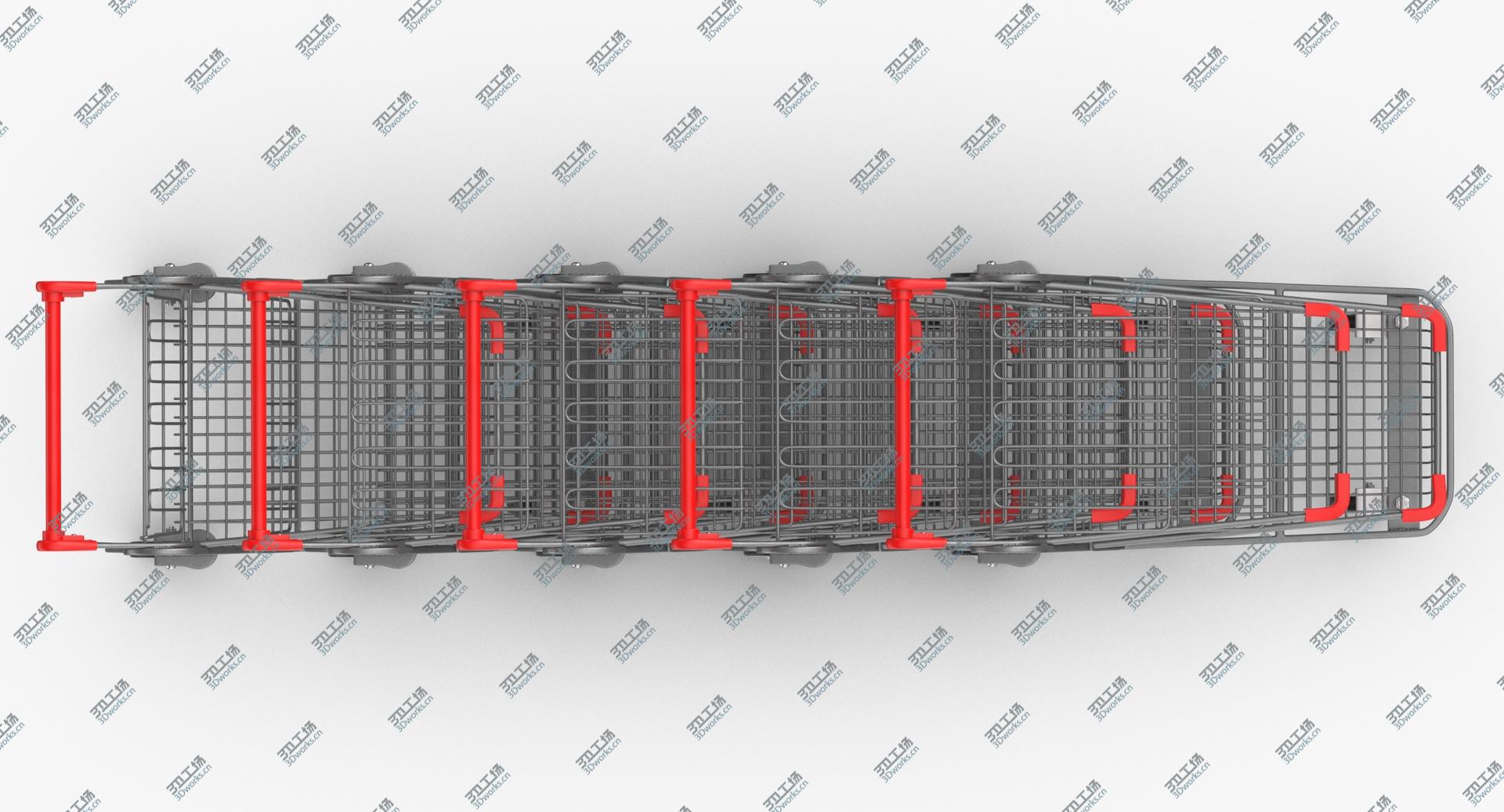 images/goods_img/2021040162/3D Metal Shopping Carts 02 Row of 5 model/5.jpg